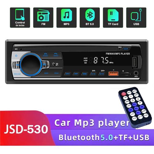 Autoestereo Mp3 Jsd-530 Bluetooth Usb 1 Din Radio Fm Aux Foto 10