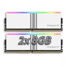 Memória Rgb 16gb 2x8gb Asgard Valkyrie V5 Branco Gamer