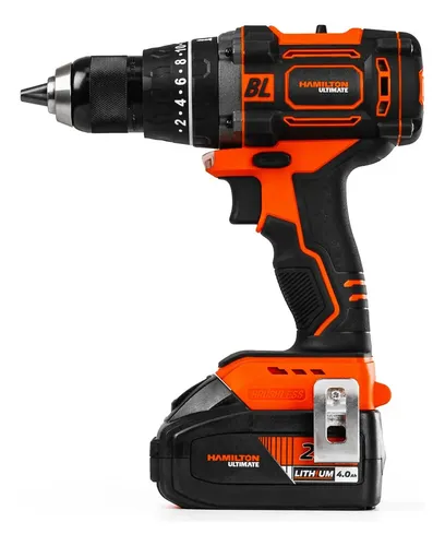 Taladro Percutor Brushless 13mm 20volt 4a Hamilton Blt111 Naranja 50-60hz