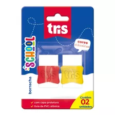 Borracha School Blister C/2 Unidades - Tris