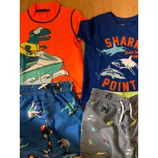 Carters Remera + Short Filtro Solar 50 Talle 2 Envio Gratis