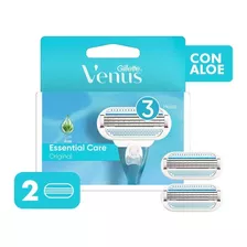 Venus Essential Care Repuestos De Afeitar, 2 Uds