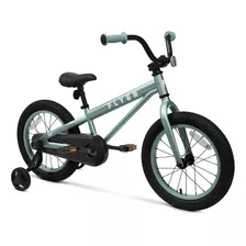 Flyer - Bicicleta Para Ninos De 16 Pulgadas, Color Verde Az