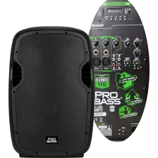 Alto-falante Pro Bass Elevate 115 Com Bluetooth Preto Bivolt