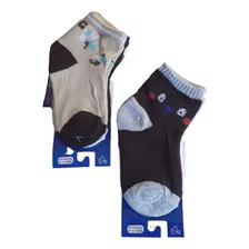 Meia Infantil Masculina (2 A 4 Anos) Kit Com 6 Pares