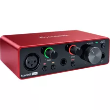 Interface De Áudio Focusrite Scarlett Solo Geração 3 