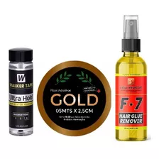 Cola Ultra Hold 41ml+ Fita Gold 5m + Rem. Jac Hair