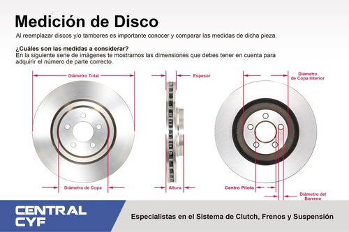 Disco Panther Dpc1008 Del Gmc Jimmy T15 1988 Foto 8