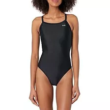 Sólido Traje De Diamondback Swim Tyr Girls' (negro, 26).