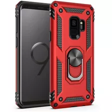 Funda Con Soporte Para Samsung Galaxy S9 Plus - Color Rojo