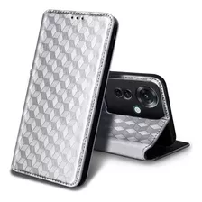 For Oppo Reno11 F 5g Cubic Pattern Pu Wallet Card Slot Case