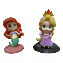 Set Figuras Princesas Disney Ariel Y Rapunzel