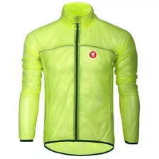 Cortaviento Para Ciclismo Impermeable Chubasquero Amarillo