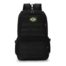 Mochila Tática 50l Reforçada Impermeável Com Bandeira