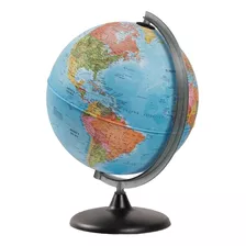 Globo Terráqueo Modelo Corallo 30cm Azul Base Plástica