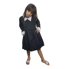 Fantasia Da Wandinha Infantil Vestido Wednesday Addams