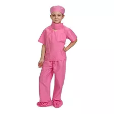 Disfraz De Doctor Infantil, Ropa Quirúrgica Para Niños S 4-6