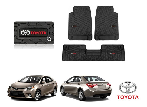 Tapetes Logo Toyota + Cajuela Corolla 2014 2015 2016 2017 18 Foto 3