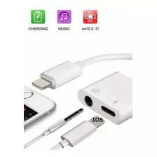 Adaptador Dual Carga + 3.5 Mm iPhone