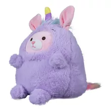 Miniso Peluche De Conejo Bebe Disfrazado De Unicornio Morado
