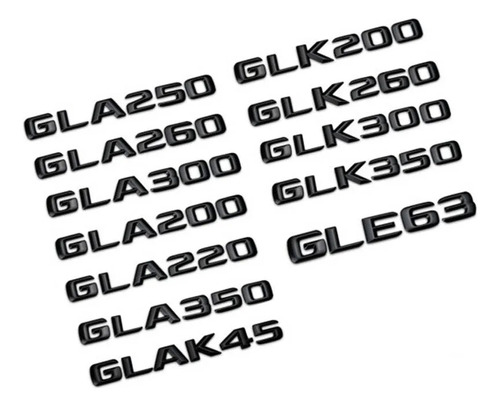 Foto de 3d Abs Trunk Badge Sticker Glk 200 Para Mercedes- Benz X15