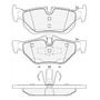 Bmw 1' E81/82/87/88 3' E90/91/lci Juego Balatas Delanteras
