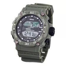 Reloj Pulsera Digital Resistente Al Agua Casual Negro Verde