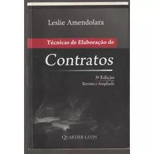 Técnicas De Elaboração De Contrato De Amendolara, Leslie, Quartier Latin Editora Capa Mole Em Português 2008