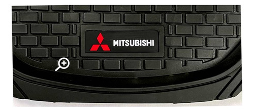 Tapetes 4pz Charola 3d Logo Mitsubishi Galant 2009 A 2012 Foto 5