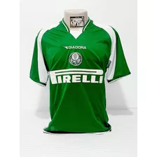 Camisa Palmeiras 2003 Diadora Pirelli Futebol Paulista Verde