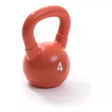 Pesa Rusa Kettlebell Plástica Mir De 4kg Color Naranja