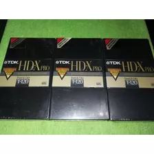 Eam Pack De 3 Vhs Tdk Hd-x Pro T 120 Made In Japan Sellados