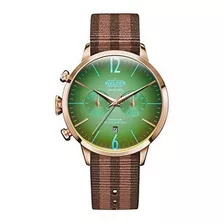 Reloj De Soldar De Oro Y Tono Reversible Nylon Moody Brown R