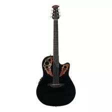 Guitarra Acústica Ovation Celebrity Elite Ce44 Para Diestros Black Brillante