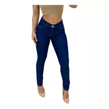 Calça Jeans Feminina Escura Cintura Alta Skinny Promoção