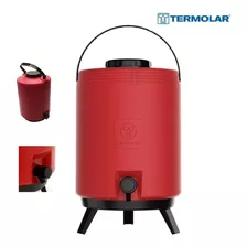 Botijão Térmico Maxitermo 12l Vermelho Termolar-1380vro