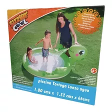 Piscina Lanza Agua Forma De Tortuga