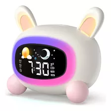 Reloj Despertador Infantil Con Luces Nocturnas Para Niños
