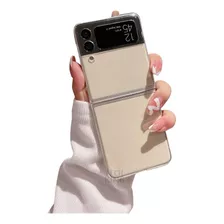 Capinha De Celular Não Amarela Material Rígido Z Flip 4 5g Cor Transparente