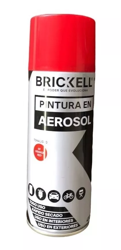 Pintura En Spray Aerosol 450ml Color Rojo