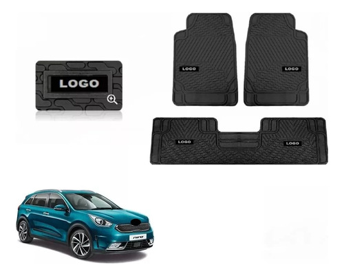 Foto de Tapetes 3pz Class Cov Logo Kia Niro 2018 2019 2020 2021 2022