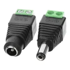 Par Conectores National Macho Y Hembra Camaras Cctv Clicshop