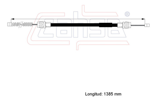 Cable Freno Trasero Der Para Chrysler Town\u0026country 3.8l 2007 Foto 2