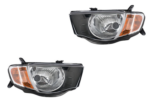 Par De Faros Depo Mitsubishi L 200 2008 2009 2010 2011 2012 Foto 5