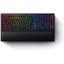 Teclado Gamer Bluetooth Razer Blackwidow V3 Pro Qwerty Green Inglés Us De Color Negro Con Luz Rgb