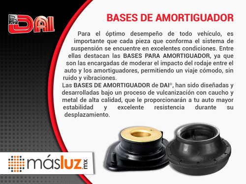 (1) Base Amortiguador Del Der Fiat Idea 06/12 Dai Foto 5