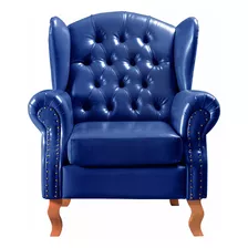 Poltrona Decorativa Vintage Imperador Chesterfield Botonê