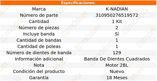 Kit Distribucion Banda Mercury Bobcat L4 2.3l 75-80 K-nadian Foto 3