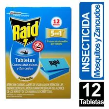 Raid Repuesto Tableta Mosquitos Y Zancudos 12 Tabletas