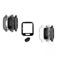 2x Capa Protetora + Película Compativel Para Garmin Venu Sq